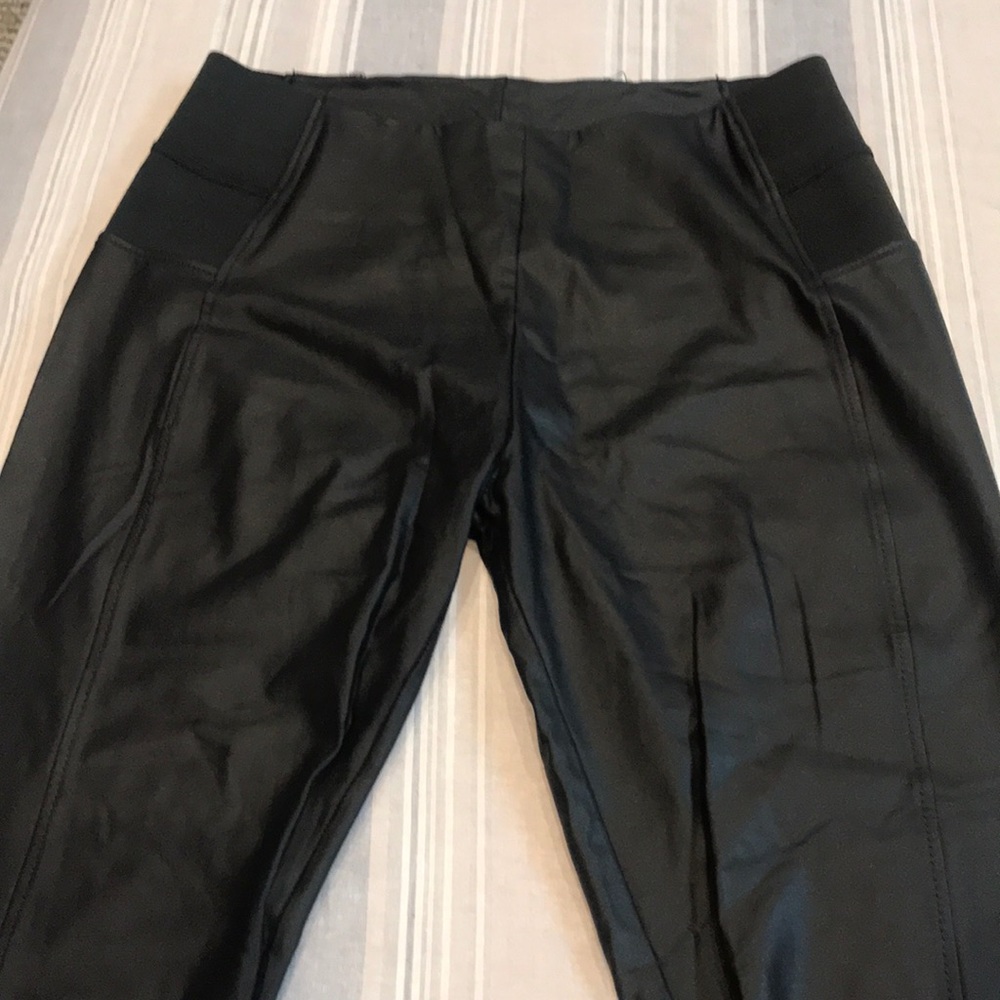 Faux leather leggings